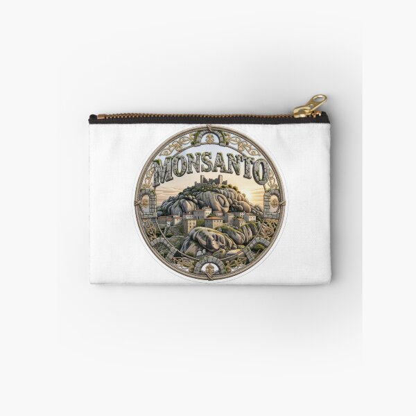 Item preview, Monsanto Portugal Granite Boulder Village Castle Embroidered Patch Sticker designed and sold by Imaginarium of Chaos falcon88 .
