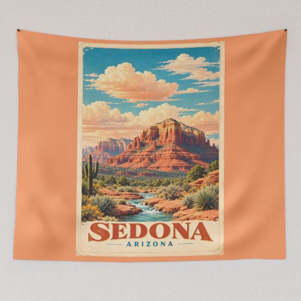 Item preview, Sedona Vintage Travel Poster - Southwest Serenity Unveiled Vol.2 designed and sold by Ceemko's Vintage Corner.