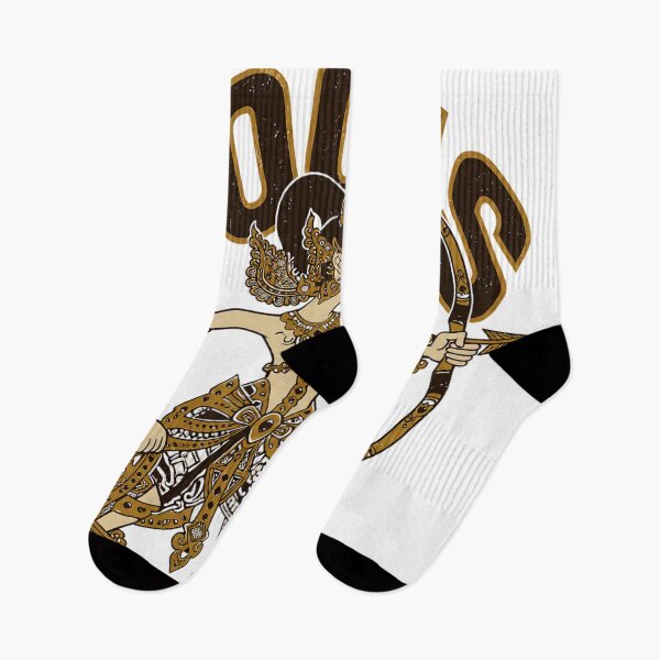 Item preview, Focus - Traditional Javanese Wayang Kulit Archer with Bow and Arrow - Vintage Distressed Indonesian Heritage Vector Art designed and sold by cannsuh.