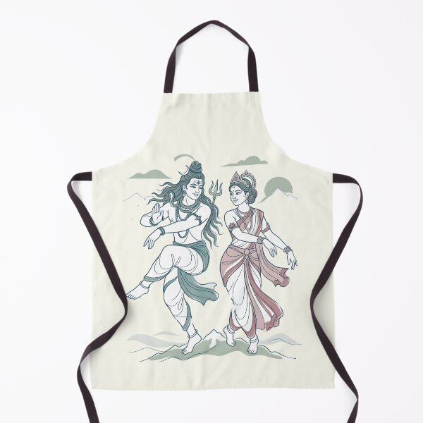 Aperçu de l'œuvre Shiva Parvati Divine Dance Line Art créée et vendue par hutofdesigns.