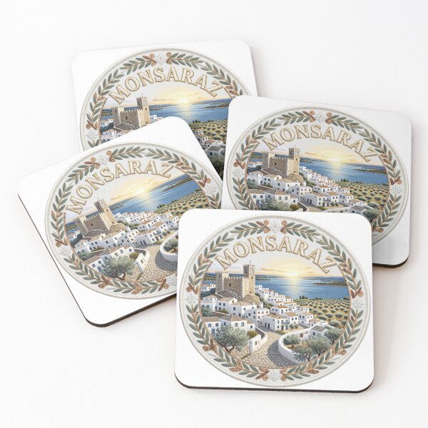Item preview, Monsaraz Portugal Alentejo Whitewashed Medieval Village Embroidered Patch Sticker designed and sold by Imaginarium of Chaos falcon88 .
