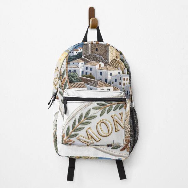 Item preview, Monsaraz Portugal Alentejo Whitewashed Medieval Village Embroidered Patch Sticker designed and sold by Imaginarium of Chaos falcon88 .