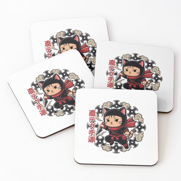 Item preview, Cute Chibi Cat Ninja with Kunai - Kawaii Shinobi Kunoichi - Bold Vector Anime Sticker Art designed and sold by cannsuh.