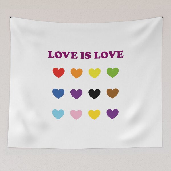 Item preview, Love is Love Rainbow Hearts  designed and sold by Inspirationmotivation.