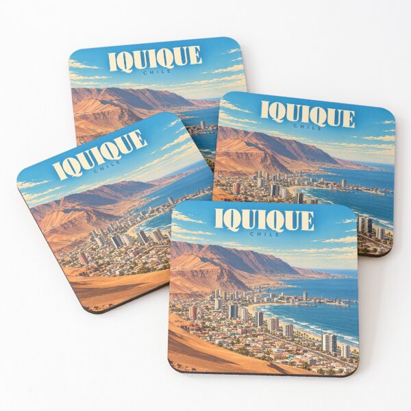Item preview, Iquique Vintage Chilean Coastal City Art designed and sold by MichaeIRellov.