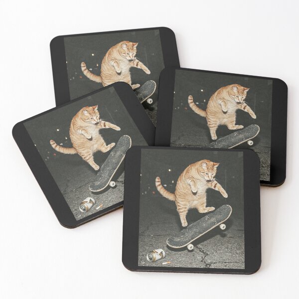 Item preview, Skateboarding Cat Vintage Meme designed and sold by studio-ssaam.