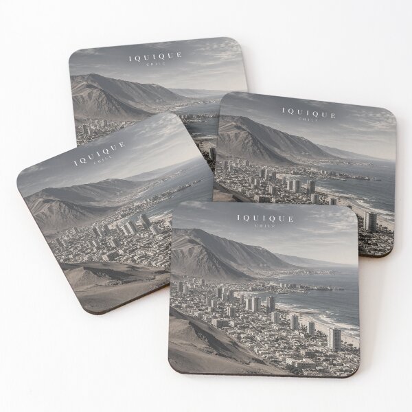 Item preview, Iquique Cinematic Monochrome Coastal Artwork designed and sold by MichaeIRellov.