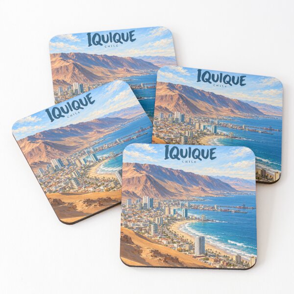 Item preview, Iquique Painterly Chilean Coastal Impression designed and sold by MichaeIRellov.