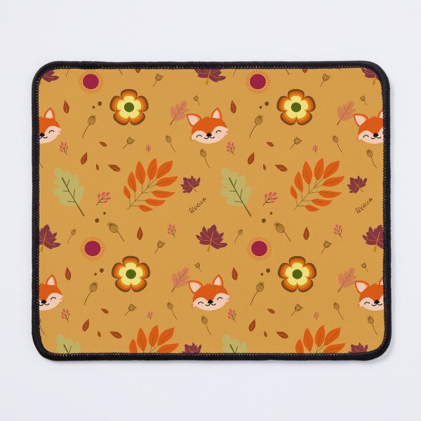 Item preview, Autumn Seasonal Fox Leaves - Brown,Mustard Yellow,Orang,Burgundy,Olive green,Cream designed and sold by TainaSu Art.
