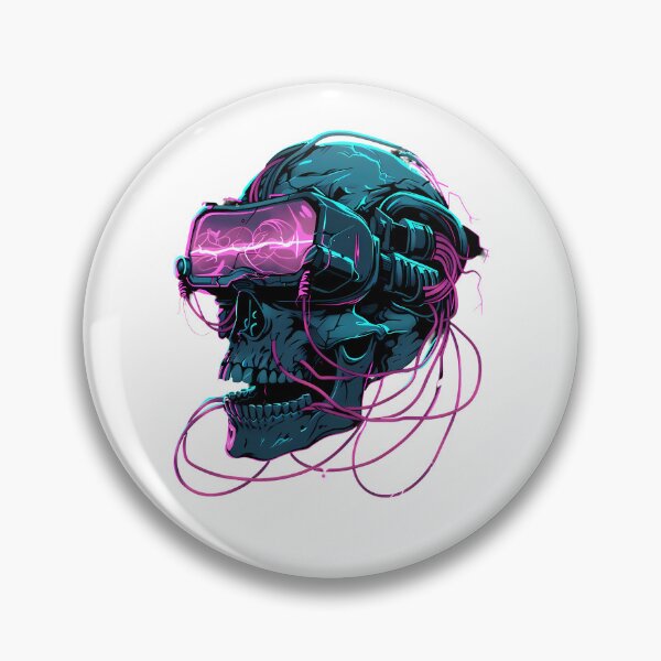 Item preview, VR Cyber Skull – Realidad Virtual Cyberpunk designed and sold by Artdavesalzburg.