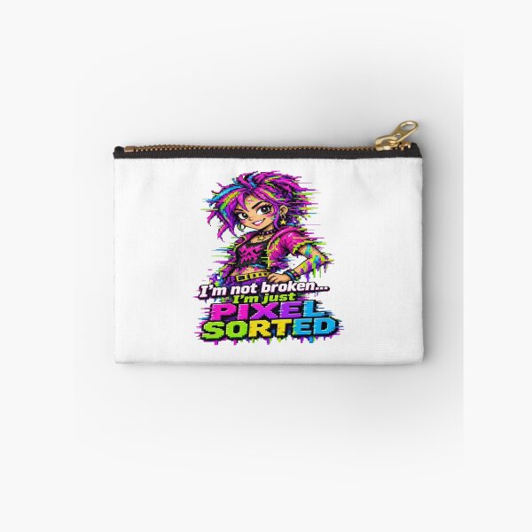 Item preview, I'm Not Broken I'm Just Pixel Sorted Cyberpunk Anime designed and sold by Sushikidsntoddlers.