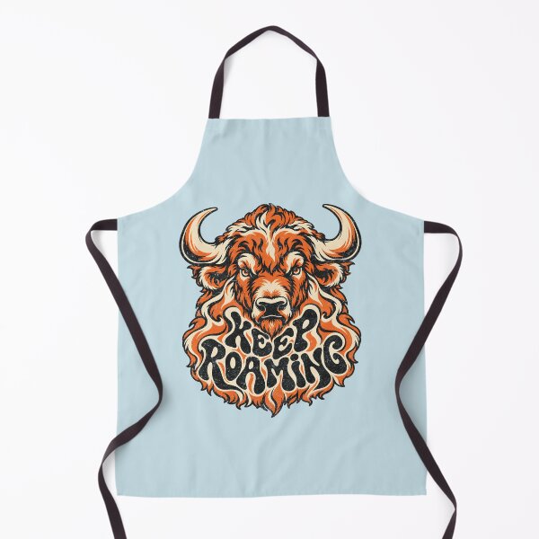 Artikelvorschau, Frei herumstreifend – Retro-Bison-Wildtierkunst entworfen und verkauft von AwesomeBeyondLimits.