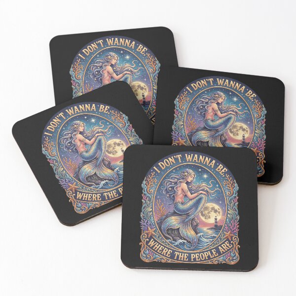 Item preview, I Don't Wanna Be Where The People Are Mermaid Vintage designed and sold by studio-ssaam.