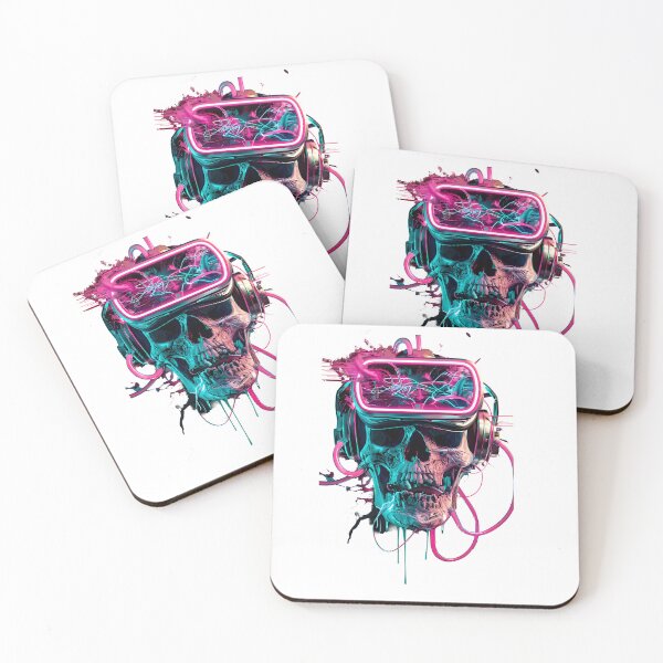 Item preview, Cyberpunk VR Skull – Futuristic Darkness designed and sold by Artdavesalzburg.