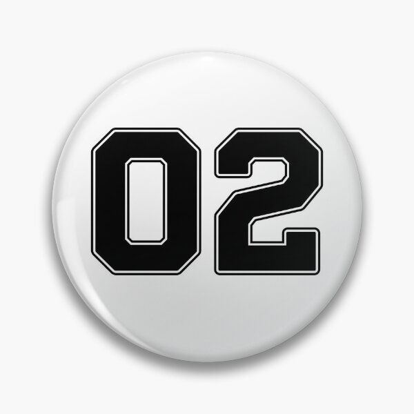 Item preview, 02 | Jersey Number 02 | Shirt Number 02 (Black) designed and sold by STUDIO-72.