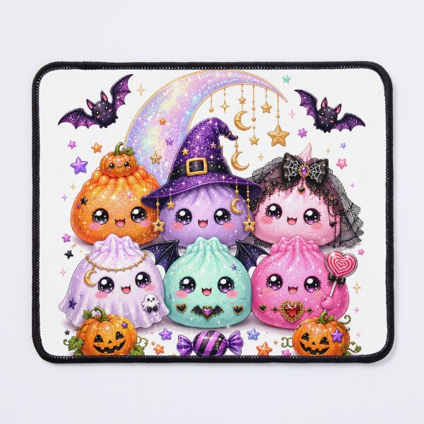 Item preview, Halloween Dumpling Squishies Viral Kawaii Pumpkin Ghost Witch Hat Bat designed and sold by Uniquememorable.