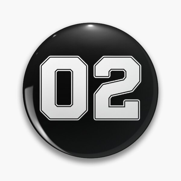 Item preview, 02 | Jersey Number 02 | Shirt Number 02 (White) designed and sold by STUDIO-72.
