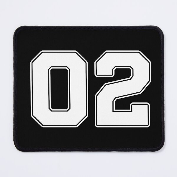 Item preview, 02 | Jersey Number 02 | Shirt Number 02 (White) designed and sold by STUDIO-72.
