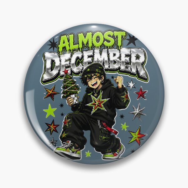 Item preview, Almost December Anime Y2K Streetwear Boy Christmas designed and sold by CloudyCatArt.