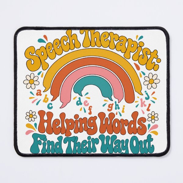 Item preview, Speech Therapist Groovy Speech Bubbles SLP designed and sold by PureHeaven ⭐⭐⭐⭐⭐.