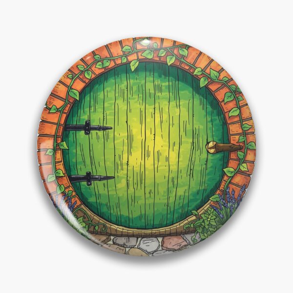 Artikelvorschau, Hobbit-Tür-Illustration aus „Der Hobbit“ (Herr der Ringe), Fanart zu „Der Herr der Ringe“ entworfen und verkauft von cherrywstore.