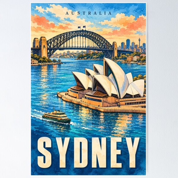 Item preview, Sydney - Australia designed and sold by GoodOldVintage.