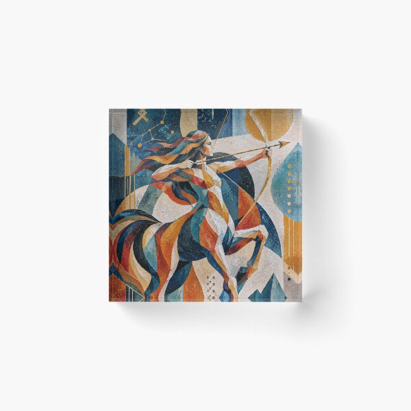 Item preview, Sagittarius Zodiac Painting – Colourful Astrological Art designed and sold by GalleryKauffeld.