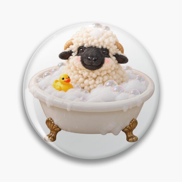 Item preview, Cute Valais Blacknose Sheep Bathtub designed and sold by Sillytoe.
