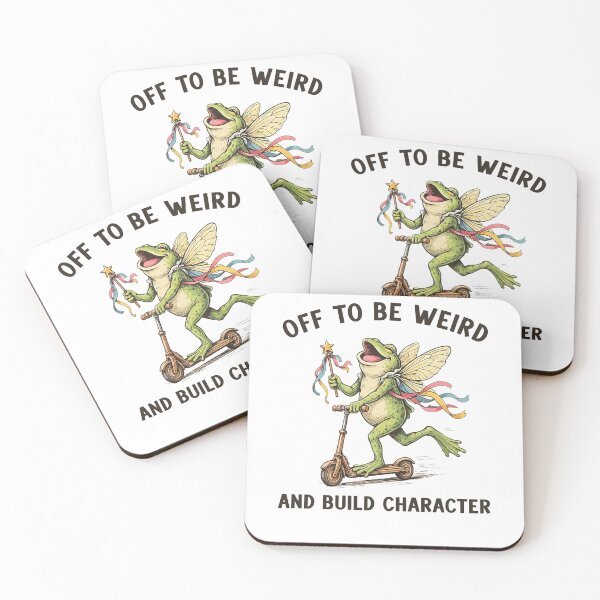 Item preview, Off to be Weird and Build Character Frog Meme designed and sold by studio-ssaam.