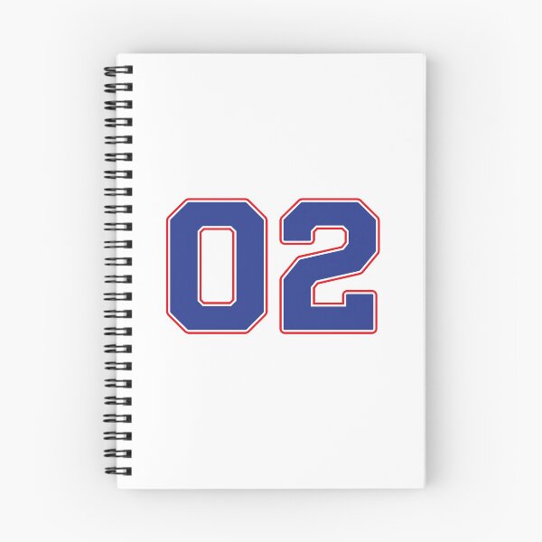 Item preview, 02 | Jersey Number 02 | Shirt Number 02 (Blue / Red) designed and sold by STUDIO-72.