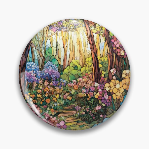 Item preview, Colorful flowers in the forest. designed and sold by MagelliShop.