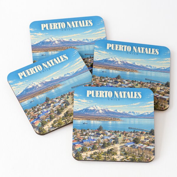 Item preview, Puerto Natales Vintage Patagonian City Art designed and sold by MichaeIRellov.