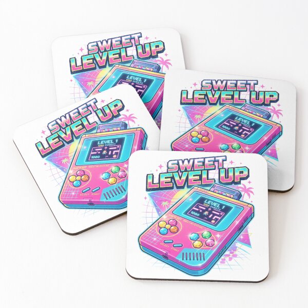 Artikelvorschau, Retro Synthwave Gamebit Sweet Level Up Art entworfen und verkauft von Sanan Israyilli.