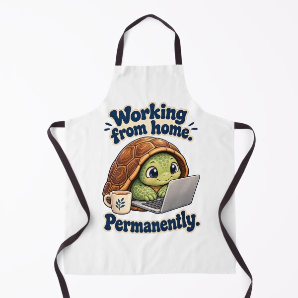Item preview, Trabajar desde casa de forma permanente - Tortuga divertida designed and sold by ManxCatAndy.