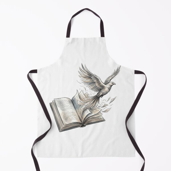 Item preview, Watercolor Flying Phoenix Bird From Open Book Art designed and sold by Sanan Israyilli.