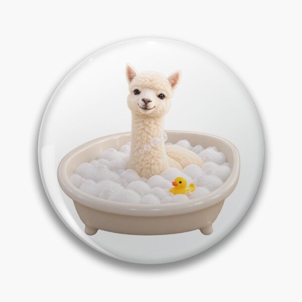 Item preview, Relaxing White Alpaca Bathtub designed and sold by Sillytoe.