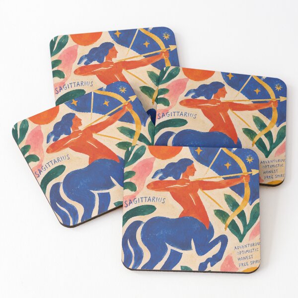 Item preview, Sagittarius Zodiac Sign Painting – Colourful Horoscope Art designed and sold by GalleryKauffeld.