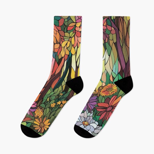 Item preview, Colorful flowers in the forest. designed and sold by MagelliShop.