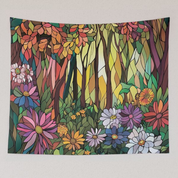 Artikelvorschau, Bunte Blumen im Wald. entworfen und verkauft von MagelliShop.