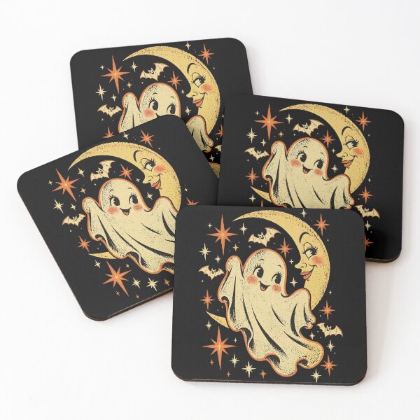 Item preview, Retro Ghost Halloween Y2K Moon  designed and sold by MidzzSky.