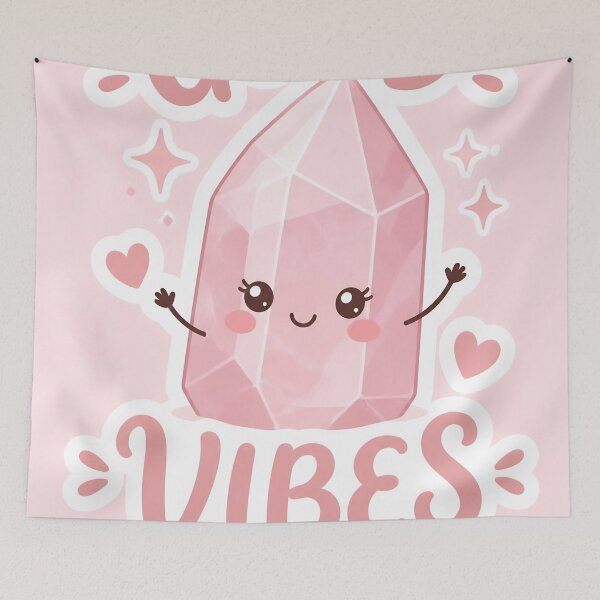 Item preview, Cute Pink Crystal Good Vibes designed and sold by JC Art Creations.