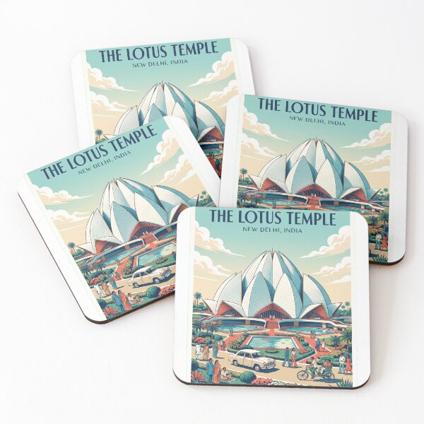 Item preview, The Lotus Temple — New Delhi, India designed and sold by Bad-Decisions-Designs.