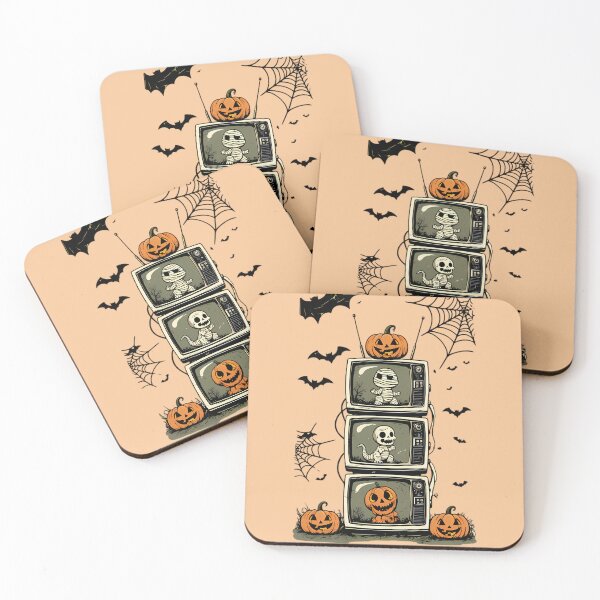 Item preview, Cute Retro TV Halloween Monsters designed and sold by Structure-Blue.