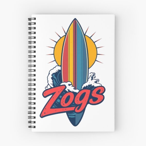 Item preview, Mr Zogs Colorful Surfboard Stripes and Waves | Retro Surfing Art designed and sold by MystiColo.