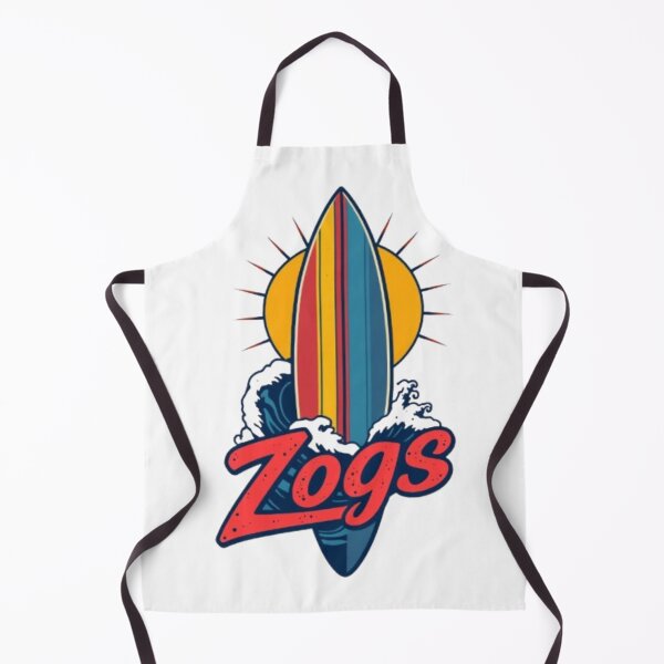 Item preview, Mr Zogs Colorful Surfboard Stripes and Waves | Retro Surfing Art designed and sold by MystiColo.