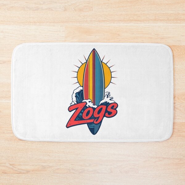 Item preview, Mr Zogs Colorful Surfboard Stripes and Waves | Retro Surfing Art designed and sold by MystiColo.