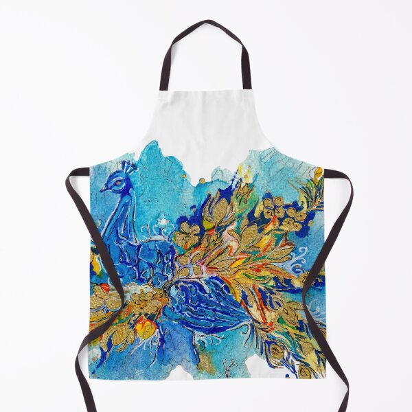Item preview, Royal Peacock of the Golden Dawn Majestic Watercolor designed and sold by DesseindImages.