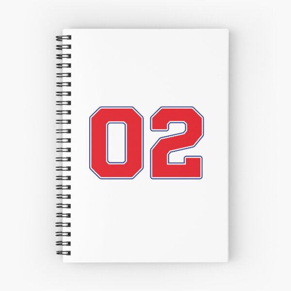 Item preview, 02 | Jersey Number 02 | Shirt Number 02 (Red / Blue) designed and sold by STUDIO-72.