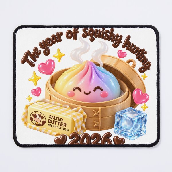 Item preview, Year of Squishy Hunting 2026 Viral Dumpling Butter Ice Cube Squishies designed and sold by Uniquememorable.
