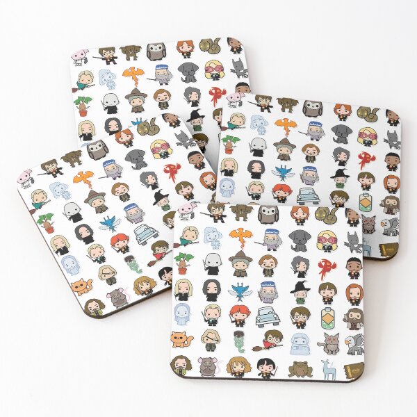 Item preview, Cute Halloween Wizard Sticker Bundle, Magical Creatures and Spooky Fantasy Characters designed and sold by sahbender.